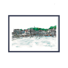 Load image into Gallery viewer, Padstow Harbour Watercolour Print