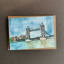 Load image into Gallery viewer, London Christmas Card - Tower Bridge