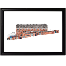 Load image into Gallery viewer, A framed print of Selhurst Park Stadium, home to Crystal Palace FC but Jessica Sian