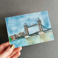 Load image into Gallery viewer, London Christmas Card - Tower Bridge