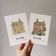 Load image into Gallery viewer, Personalised House Illustration - Watercolour and Pen