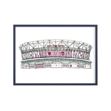 Load image into Gallery viewer, West Ham United Football Club Stadium print of the new ground, the London Stadium.