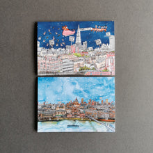 Load image into Gallery viewer, Mixed London Skyline Christmas Cards - Set of Six