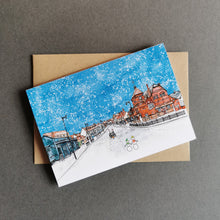 Load image into Gallery viewer, Ongar Christmas Card - Ongar High Street and Budworth Hall