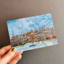 Load image into Gallery viewer, London Skyline Christmas Card - St Paul's Cathedral