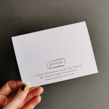 Load image into Gallery viewer, London Skyline Christmas Card - The Shard