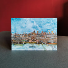 Load image into Gallery viewer, London Skyline Christmas Card - St Paul's Cathedral