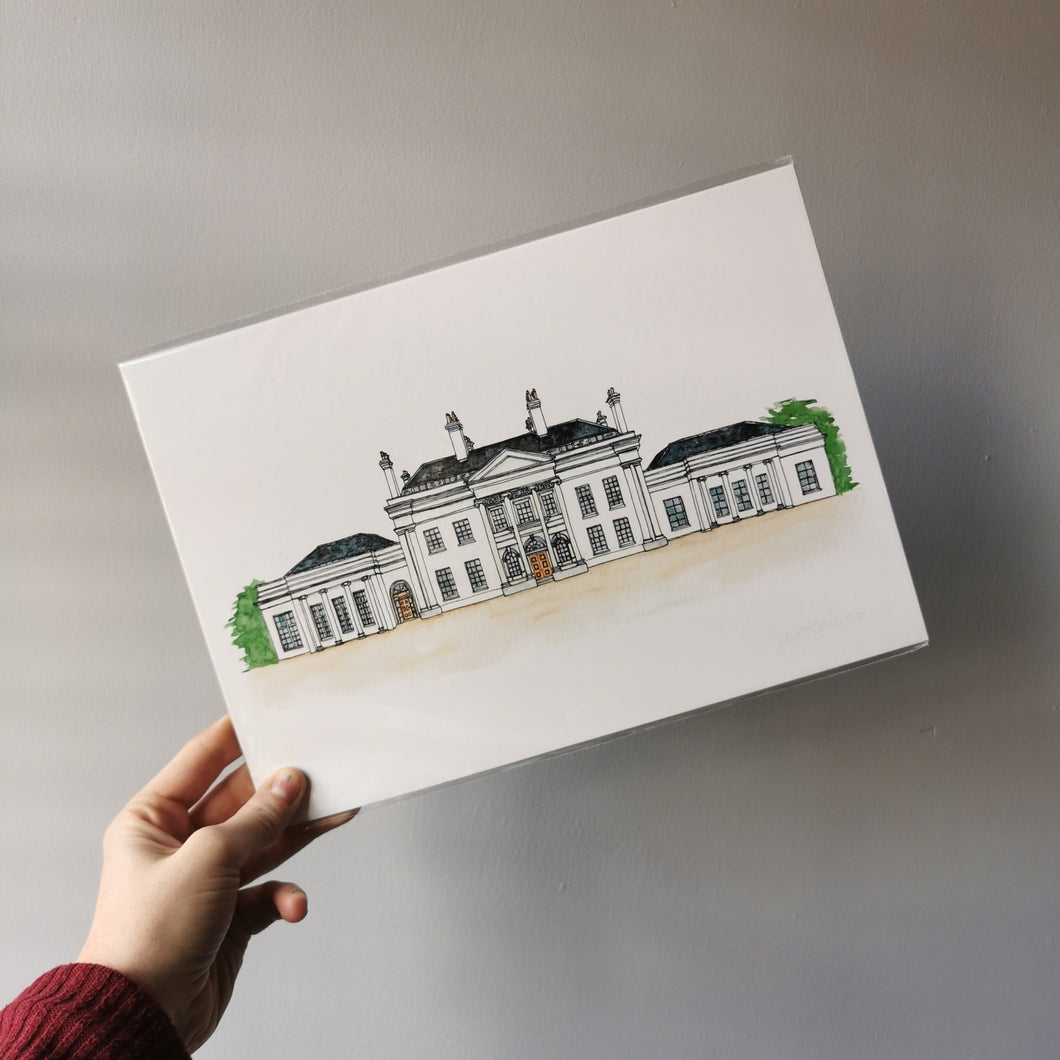 Hylands House Chelmsford Watercolour Print