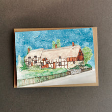 Load image into Gallery viewer, Stratford-upon-Avon Christmas Card - Anne Hathaway&#39;s Cottage
