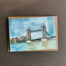 Load image into Gallery viewer, London Christmas Card - Tower Bridge
