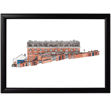 Load image into Gallery viewer, A framed print of Selhurst Park Stadium, home to Crystal Palace FC but Jessica Sian
