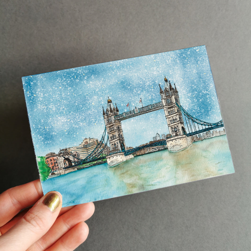 London Christmas Card - Tower Bridge