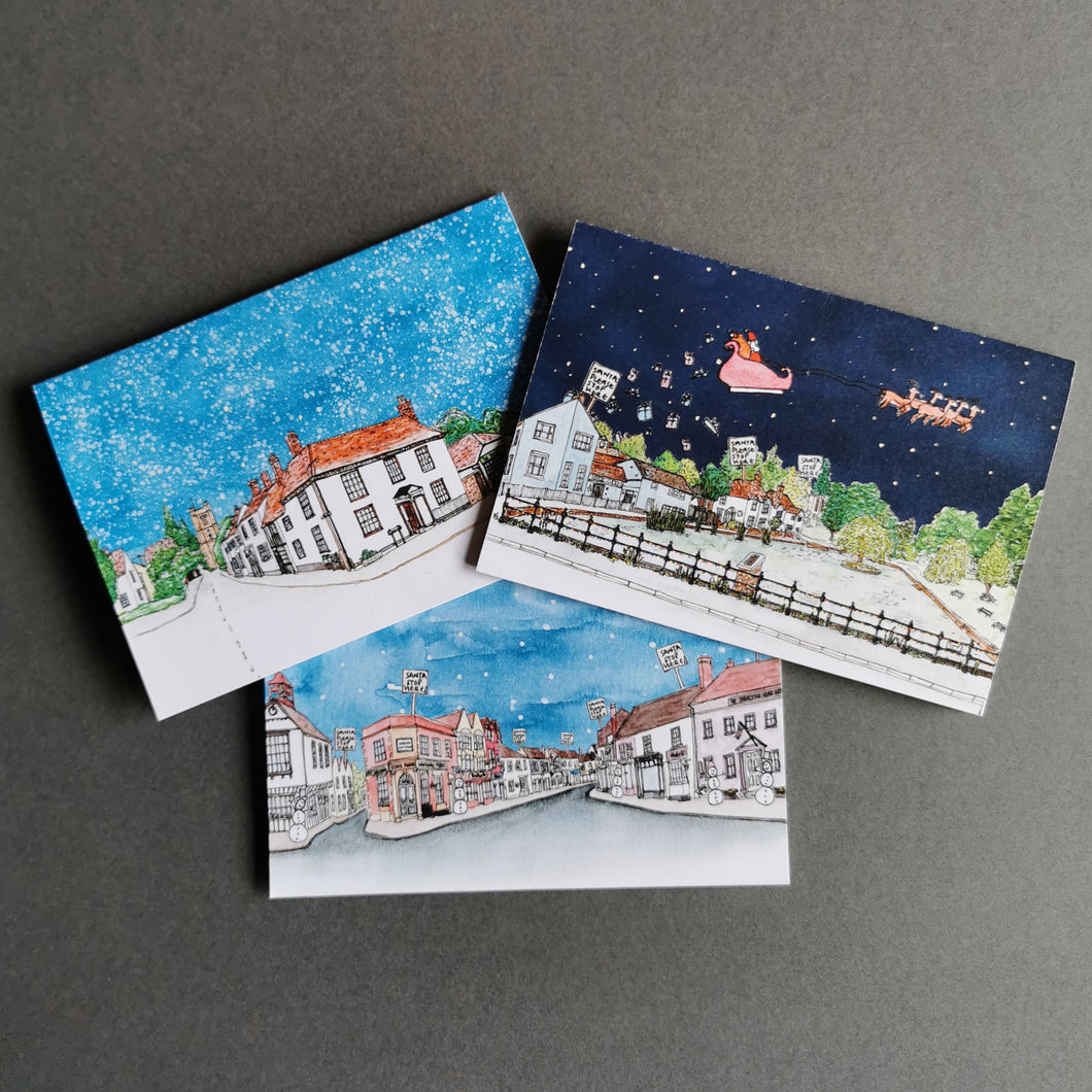 Christmas in Dunmow Christmas Cards - Mixed Set of 6