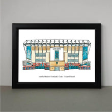 Load image into Gallery viewer, Elland Road Print with the text &#39;Leeds United Football Club - Elland Road&#39; underneath.
