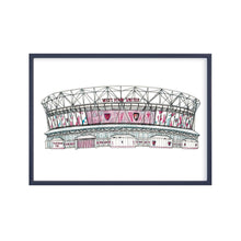 Load image into Gallery viewer, West Ham United Football Club Stadium print of the new ground, the London Stadium.
