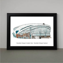 Load image into Gallery viewer, Tottenham Hotspur Stadium Print with the text &#39;Tottenham Hotspur Football club - Tottenham Hotspur Stadium&#39; underneath.
