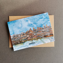 Load image into Gallery viewer, London Skyline Christmas Card - St Paul&#39;s Cathedral
