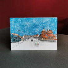 Load image into Gallery viewer, Ongar Christmas Card - Ongar High Street and Budworth Hall
